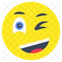 Emoji Clin Doeil Emoticone Emotag Icône