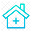 Hospital Doctor House Constuction Icon