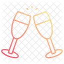 Clinking glasses  Icon