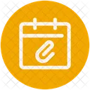Calendrier Clip Attacher Icône