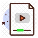 Clip Video File Attach Icon