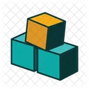 Clip Art Abc Blocks  Icon
