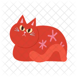 Clipart de desenho animado de gato bravo  Ícone