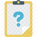 Clipboard Question Document Icon