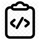 Clipboard Code Coding Icon