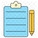 Clipboard With Pencil Icon