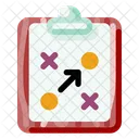 Clipboard And Tactic Icon