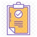 Approved Clipboard Document Icon