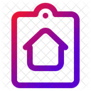 Clipboard Home Property Icon