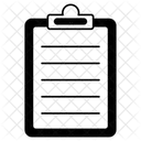 Clipboard Document List Icon