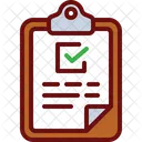 Clipboard Approved Report Check Report Icon