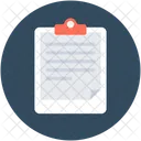 Clipboard Sheet Document Icon