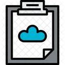 Clipboard Cloud File Icon