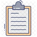 Clipboard Paper List Icon