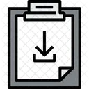 Clipboard Download File Icon