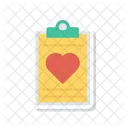 Clipboard Love Letter Icon