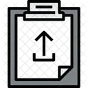 Clipboard Upload File Icon