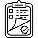 Clipboard Document List Icon