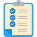 Clipboard Document List Icon