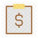 Clipboard Money Dollar Icon