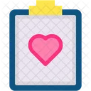 Clipboard Wedding Plans Love And Romance Icon