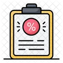 Clipboard Sale Document Icon