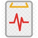 Clipboard Electrocardiogram Lifeline Icon