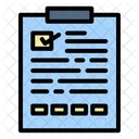 Clipboard Document List Icon