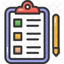 Clipboard and pencil  Icon