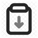 Clipboard arrow down  Icon