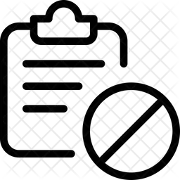 Clipboard Banned  Icon