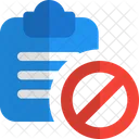 Clipboard Banned  Icon