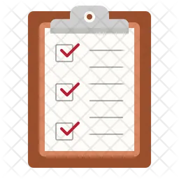 Clipboard checklist  Icon