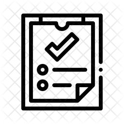 Clipboard checklist  Icon