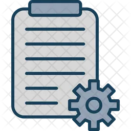 Clipboard cog  Icon