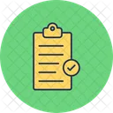 Clipboard Completed Button Check Mark Icon