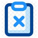 Clipboard Cross  Icon