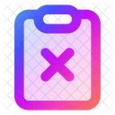 Clipboard Cross  Icon