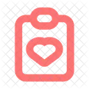 Clipboard heart  Icon