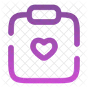 Clipboard Heart Hert Love Icon
