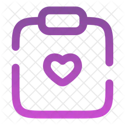 Clipboard Heart  Icon