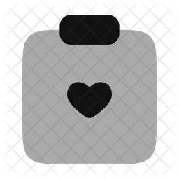 Clipboard heart  Icon