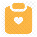 Clipboard Heart Document Task Icon