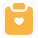 Clipboard Heart Document Task Icon