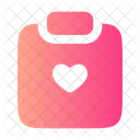 Clipboard Heart Document Task Icon
