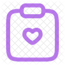 Clipboard Heart Icon