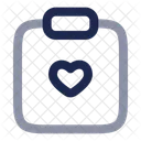 Clipboard Heart Document Task Icon