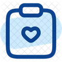 Clipboard Heart Document Task Icon