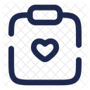 Clipboard Heart Icon