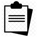 Clipboard Document List Icon